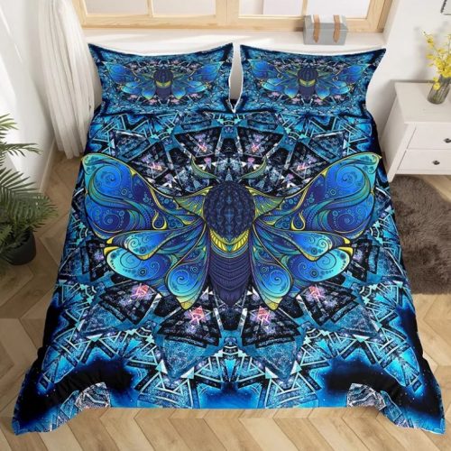 Abstract Mystical Moth Butterfly Bedding Set