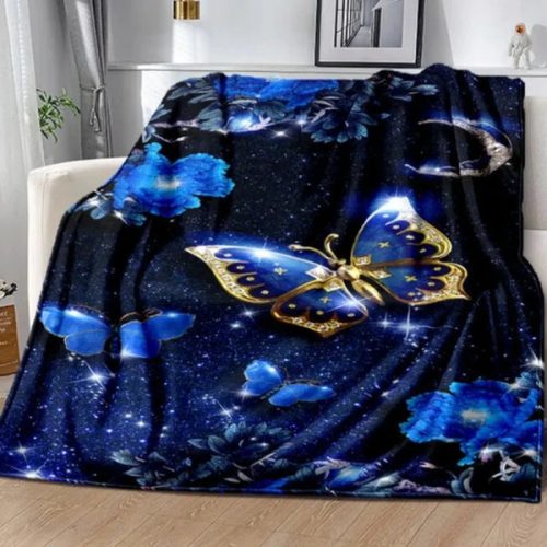 Blue Butterfly Blanket