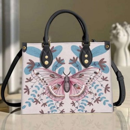 Personalized 3D Butterfly Leather Handbag - Handmade Love Animal Bag