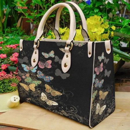 Stylish Butterfly Leather Bag: Handmade Tote for Women Vintage & Custom